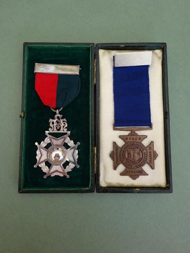 Holloway Sanatorium,cased silver medal and RMPA pair