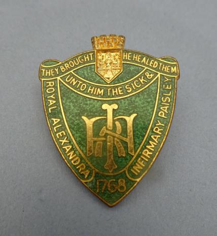 Royal Alexandra Infirmary Paisley,Nurses Badge