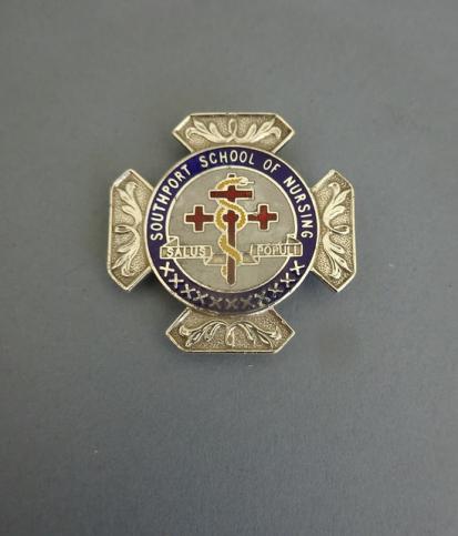 Southport School of Nursing Silver Nurses badge 