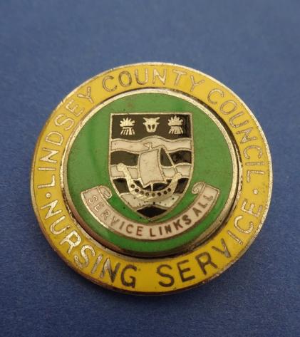 Lindsey County Council Nursing Service Lincolnshire,Nurses Badge