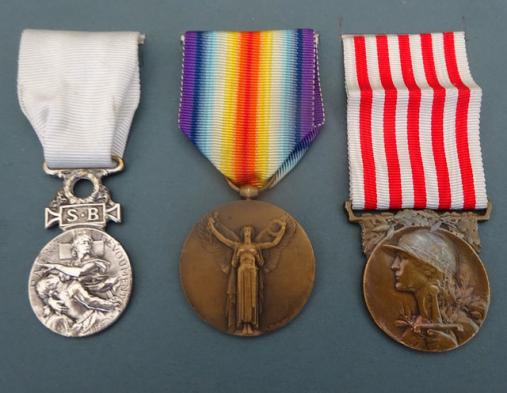 French World War One trio of medals to a British Nurse