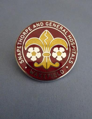 Snapethorpe And General Hospitals Wakefield,Silver Nurses badge