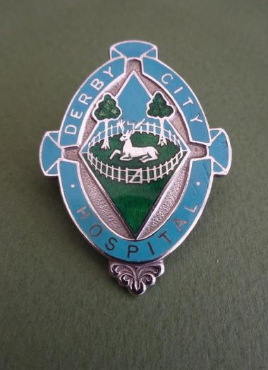 Derby City Hospital Silver Nurses badge