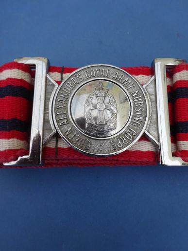 Queen Alexandra's Royal Army Nursing Corps,Stable Belt & Chrome Plated Buckle
