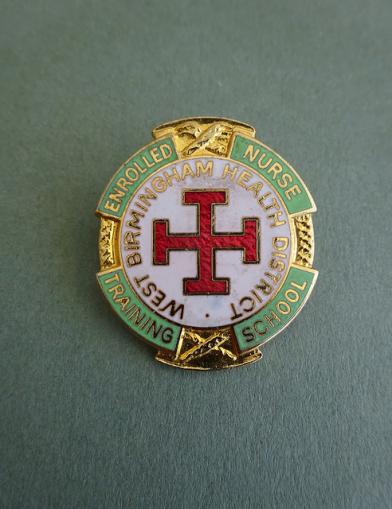 West Birmingham Health District Enrolled Nurse Training School,nurses badge