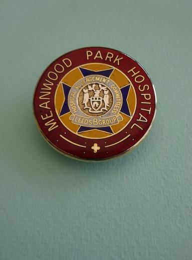 Meanwood Park Hospital Leeds,Silver gilt RNMD Badge