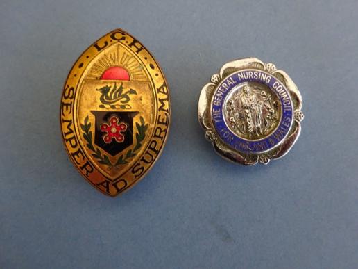 Leicester General Hospital/GNC Nurses pair of badges