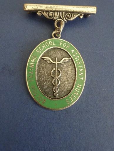 Bolton Training School for Assistant Nurses.Silver Nurses Badge