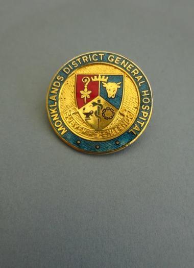 Monklands District General Hospital Nurses Badge