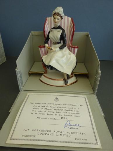 Royal Worcester Figurine,Sister St Thomas' Hospital 