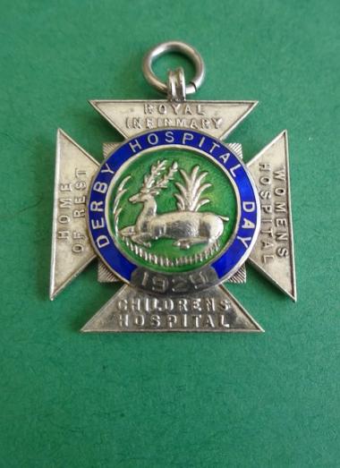 Derby Hospital Day,Silver Fob Medal