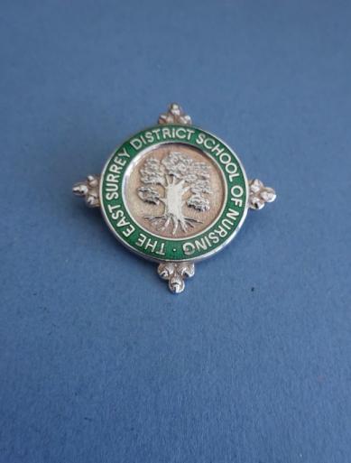 The East Surrey District School Of Nursing, silver nurses badge