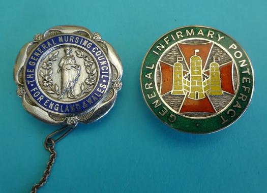 General Infirmary Pontefract,Nursing badge pair