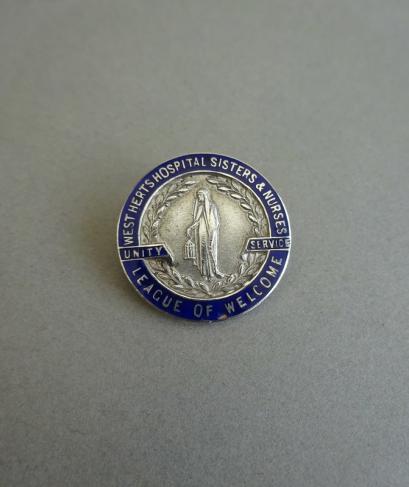 West Herts Hospital Sisters and Nurses League of Welcome,Members badge.