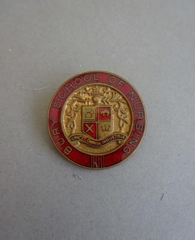 Bury School of Nursing,Nurses badge.