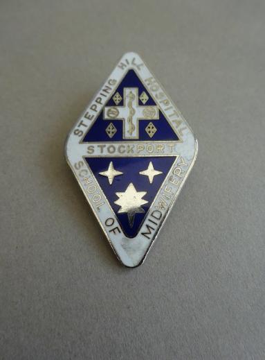 Stepping Hill Hospital Stockport,School of Midwifery,midwife's badge