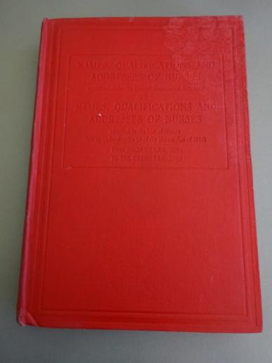 The Register of Nurses Supplement 1950,General Nursing Council for England & Wales
