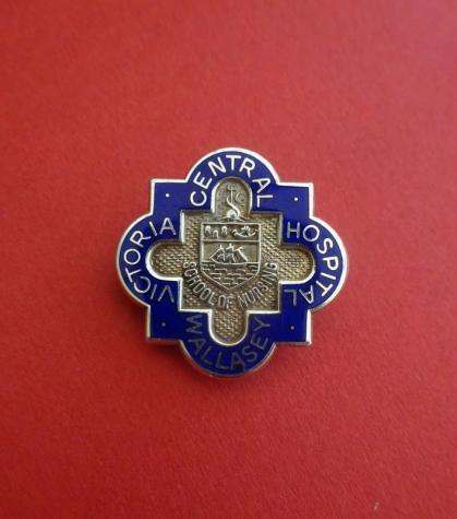 Victoria Central Hospital Wallasey, silver Nurses Badge