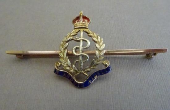 9 carat Gold Sweetheart Brooch,Royal Army Medical Corps