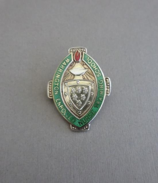 Warrington Enrolled Nurse Training School,Silver Nurses Badge