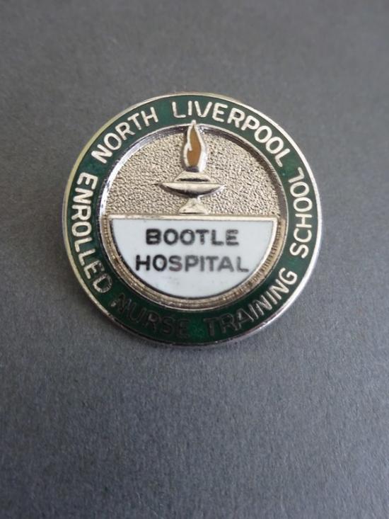 North Liverpool Enrolled Nurse Training School, Bootle Hospital nurses badge