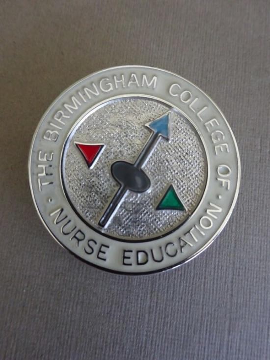 The Birmingham College of Nurse Education, silver Nurses badge