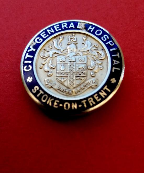 City General Hospital Stoke on Trent, silver nurses badge