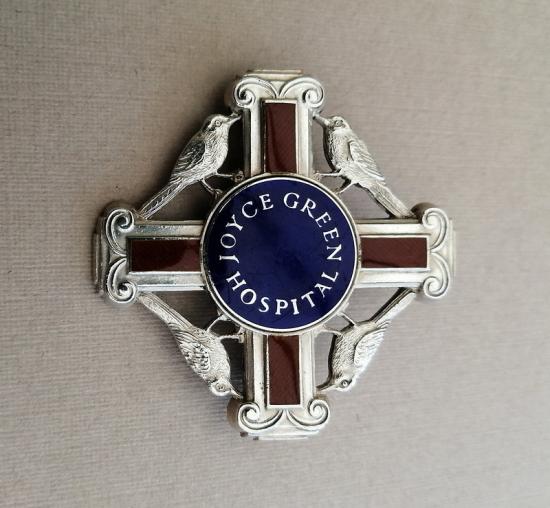 Joyce Green Hospital Dartford, silver Nurses badge