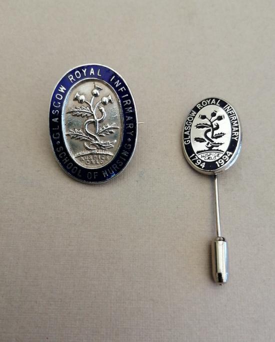 Glasgow Royal Infirmary School of Nursing, silver Nurses Badge