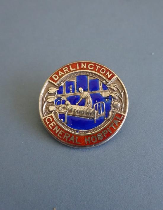 Darlington General Hospital, silver nurses badge