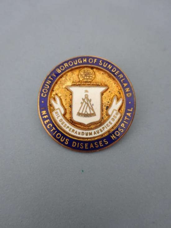 County Borough of Sunderland,Infectious Diseases Hospital.Nurses Badge