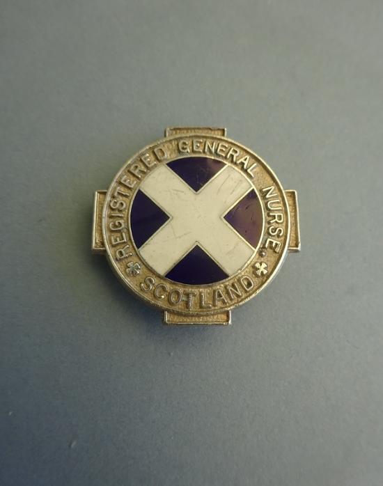 Registered General Nurse Scotland ,Silver nurses badge