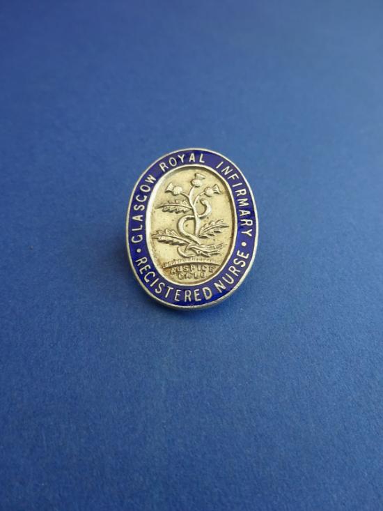 Glasgow Royal Infirmary Registered Nurse, silver Nurses Badge