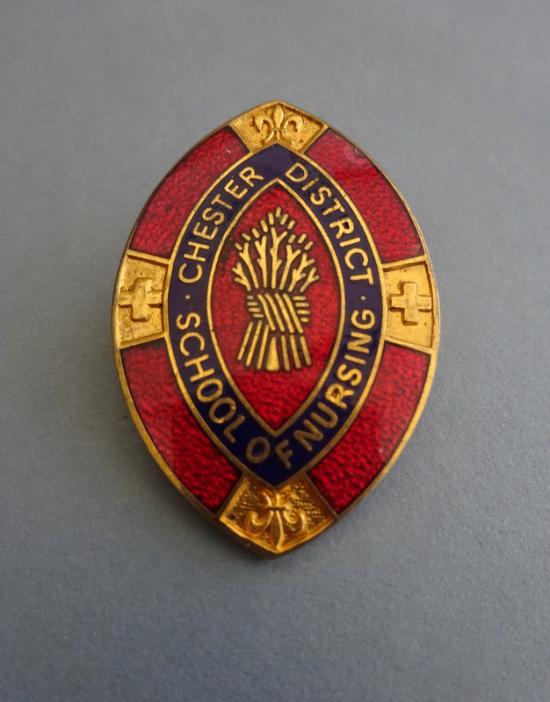 Chester District School of Nursing,Nurses Badge