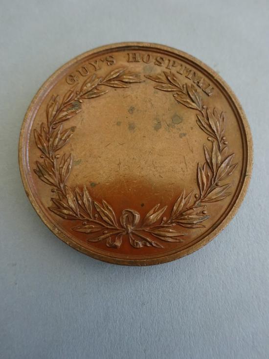 Guys Hospital, antique bronze prize medal