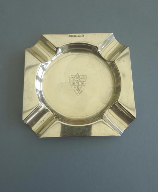 Liverpool Southern Hospital, Hallmarked silver Ashtray