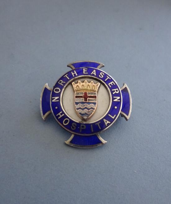 North Eastern Hospital,London County Council Silver  Nurses badge