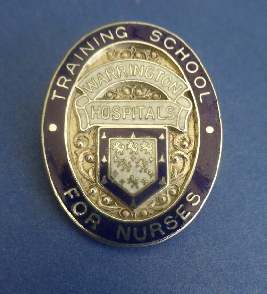 Warrington Hospitals Training School For Nurses,silver badge