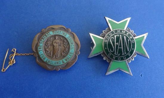 Southmead Group Bristol,State Enrolled Assistant Nurse badge pair