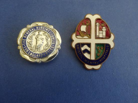 Bristol Mental Hospitals,GNC Pair of RMN Badges