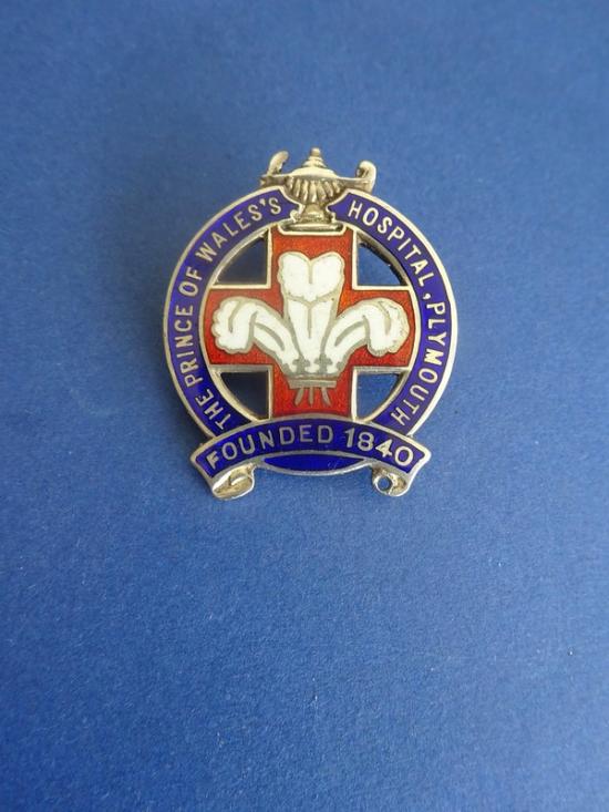 Prince of Wales's Hospital Plymouth,silver nurses badge