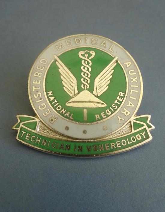 Registered Medical Auxiliary,Technician in Venereology badge