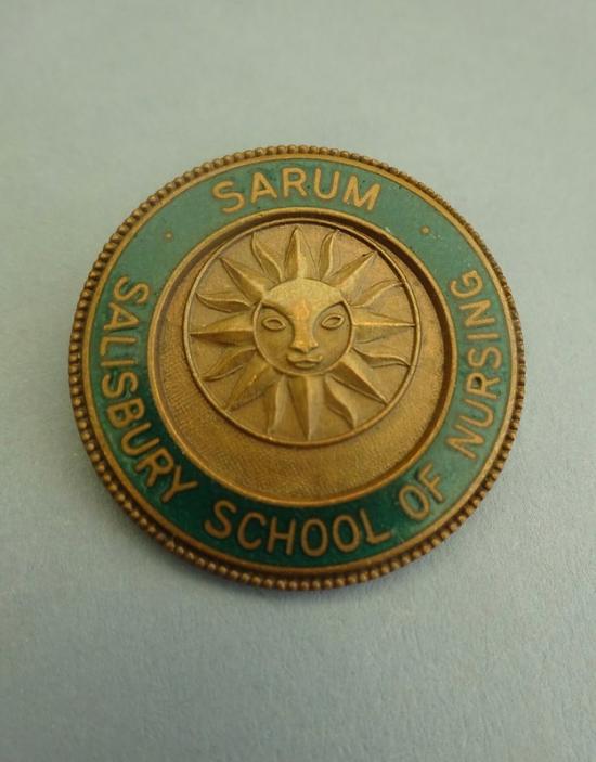 Sarum School of Nursing Salisbury, nurses badge