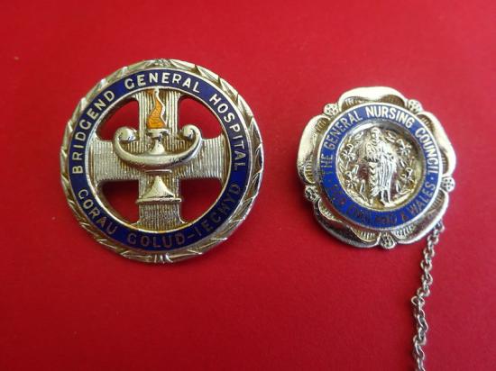 Bridgend General Hospital/GNC pair of Nurses Badges.