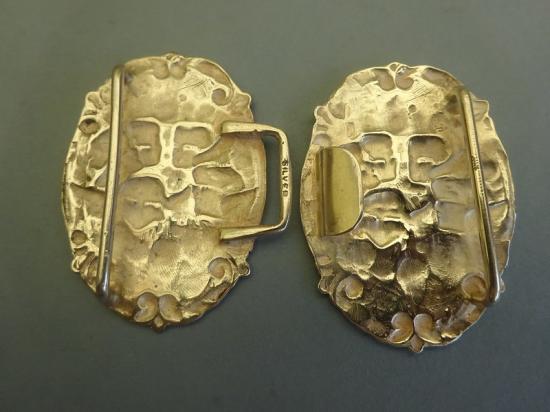 Silver two piece Nurses Belt buckle,Sir Joshua Reynolds 