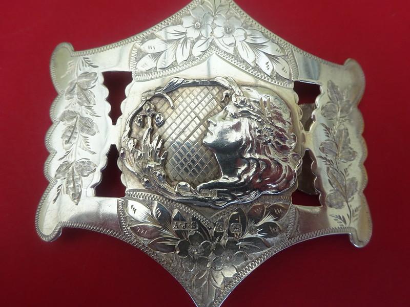 Art Nouveau Silver Buckle