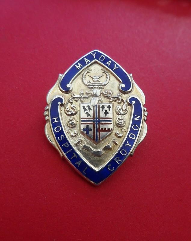 Mayday Hospital Croydon, silver Nurses Badge