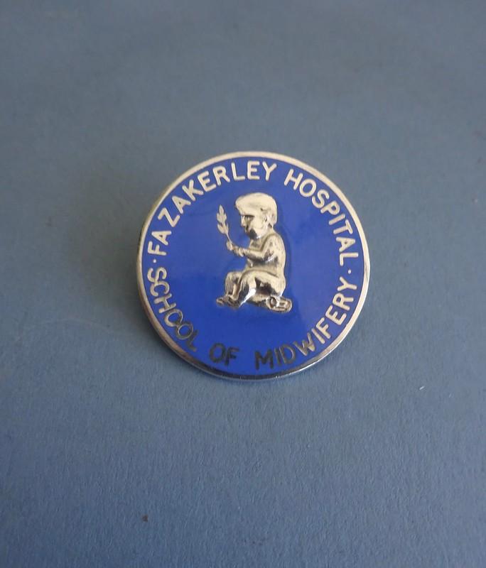 Fazakerley Hospital School Of Midwifery,Silver Midwives badge