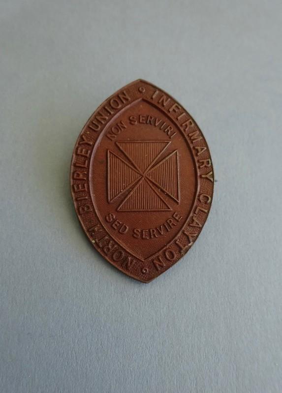 North Brierley Union Infirmary Clayton.Nurses Badge