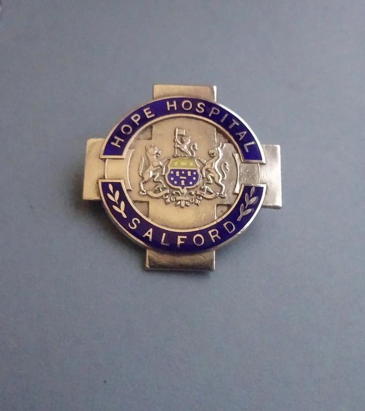 Hope Hospital Salford, silver Nurses Badge